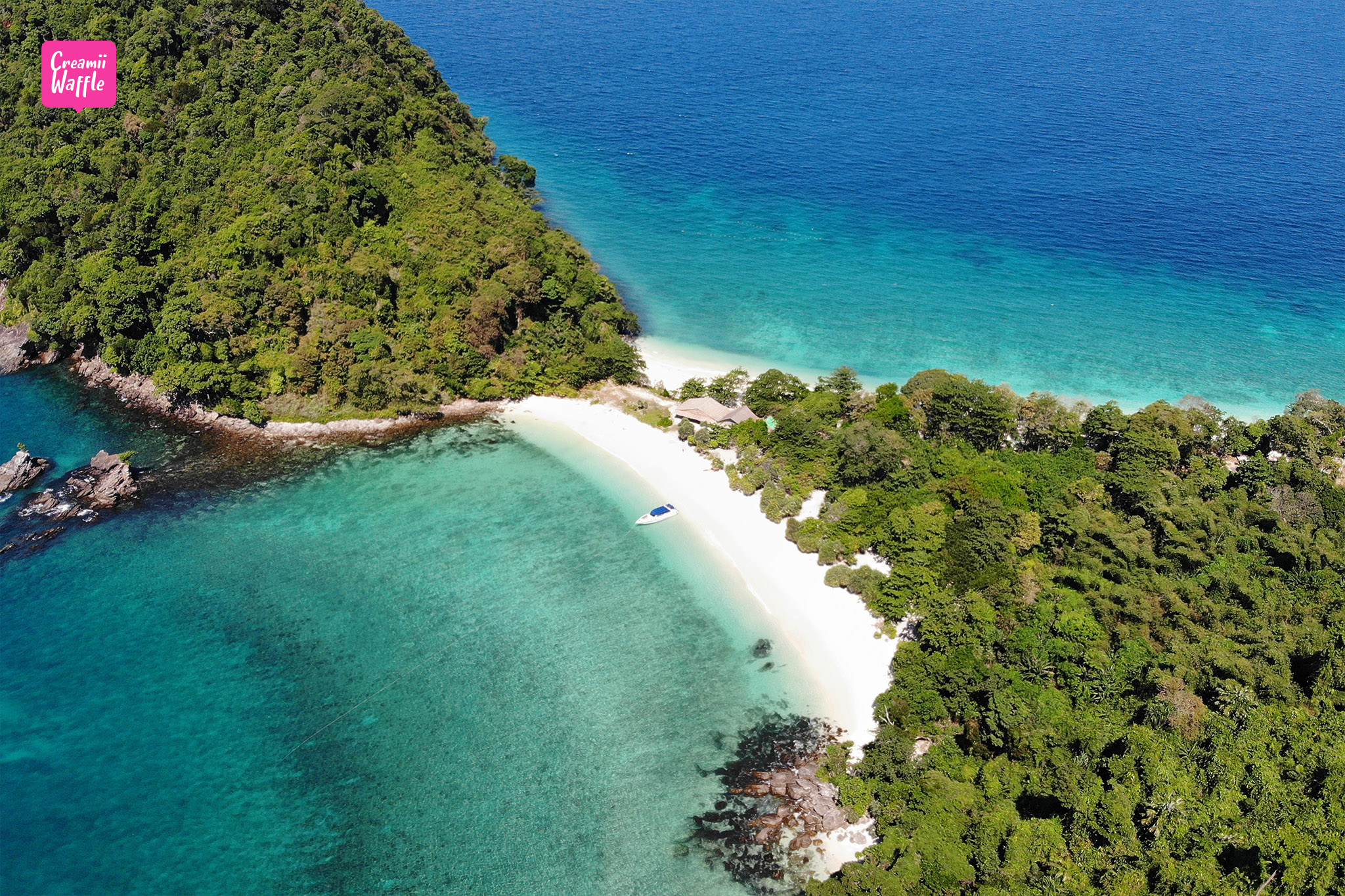 bruer island myanmar twin beach