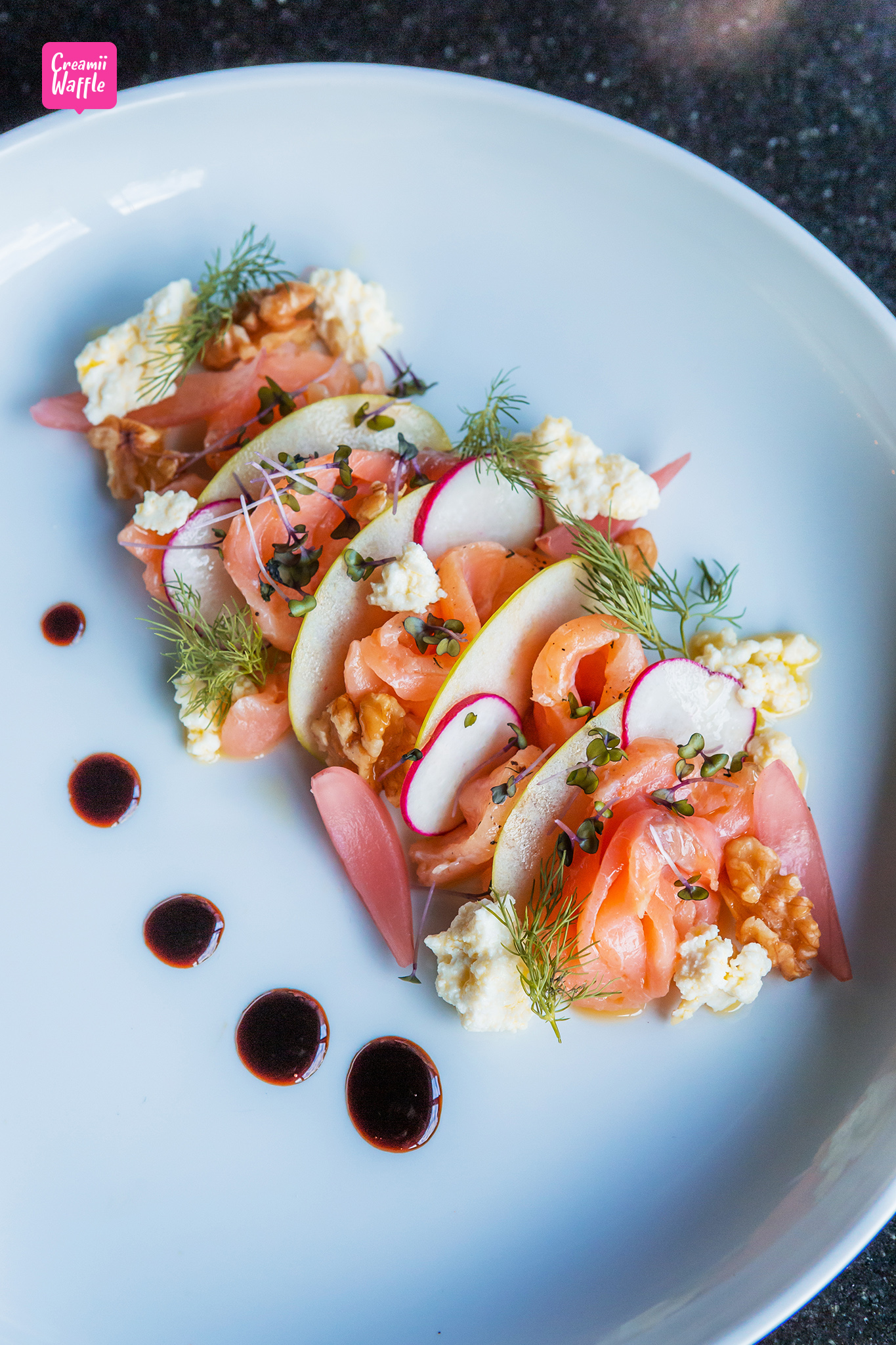 Salmon Gravlax Carpaccio