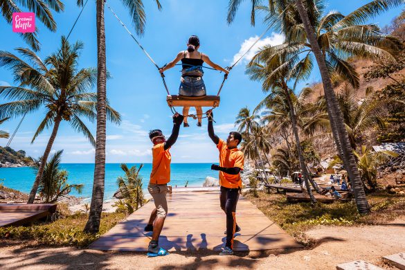Nui Beach Secret beach Phuket Swing